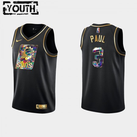 Kinder NBA Phoenix Suns Trikot Chris Paul 3 Nike 2021-2022 Schwarz Golden Edition 75th Anniversary Diamond Swingman
